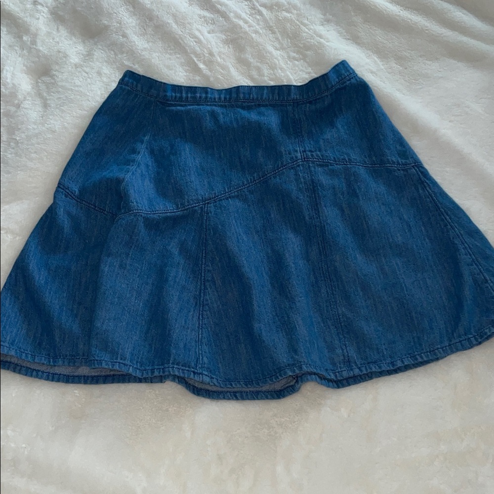 Madewell size 2 lightweight denim flared miniskirt